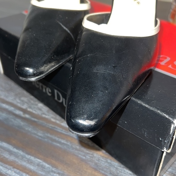 PIERRE Dumas black and bone heels. (7) - Picture 4 of 4